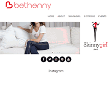 Tablet Screenshot of bethenny.com
